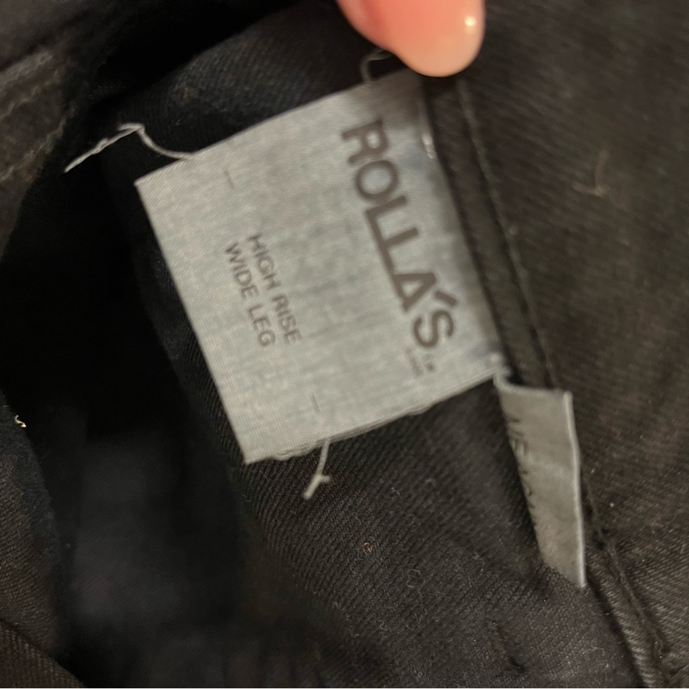 Black Wide-Leg Jeans - Picture 5 of 6